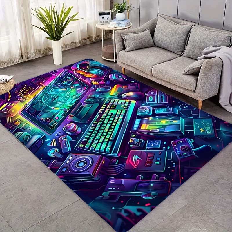 Esports Gaming Live - Tapete de Jogo Cyberpunk em Flanela,