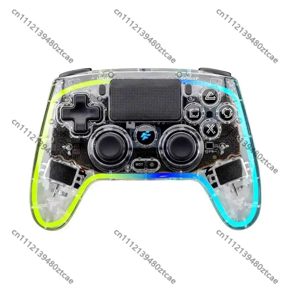 Esports Gaming Hardware - Controlador de jogo sem fio transparente,