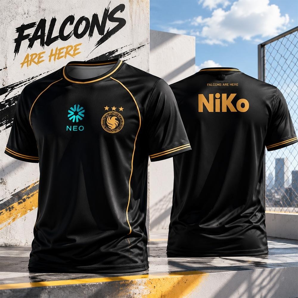 Custom Esports Gaming Jersey - Uniformes de Treinamento Team Falcons 2026
