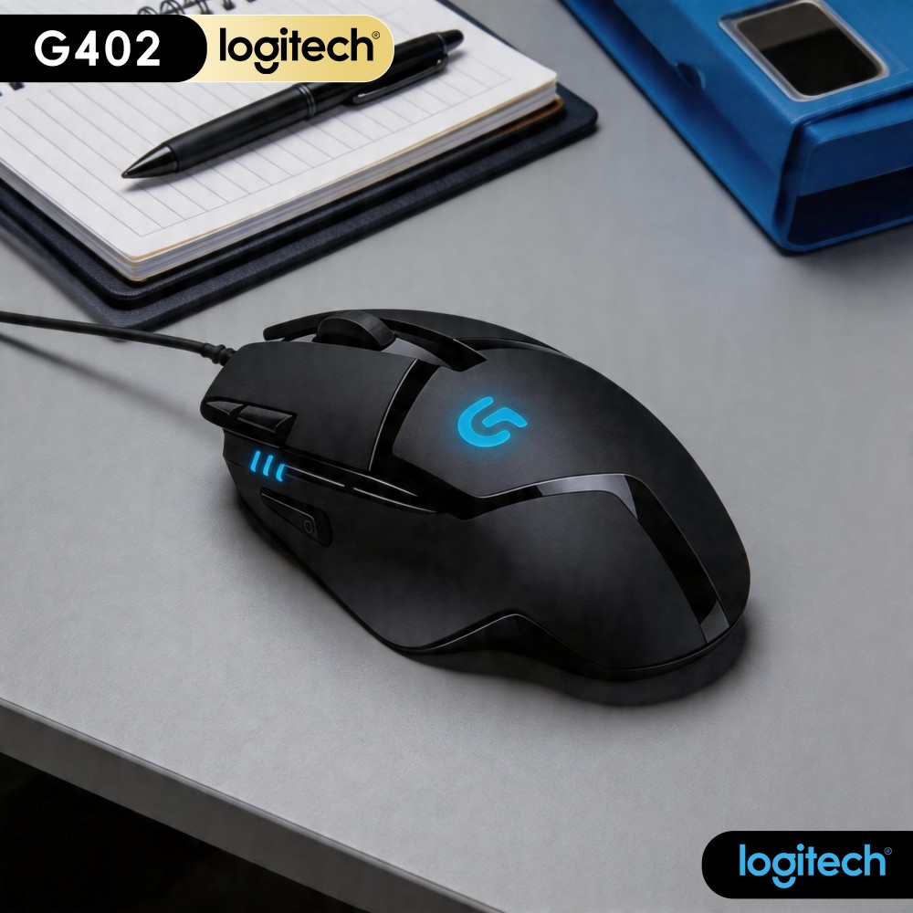 Esports Gaming Hardware - Mouse Gamer com Fio Logitech G402,