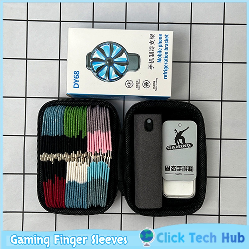 Esports Gaming Finger Sleeve - Luvas de Dedo para Jogos Antissuor