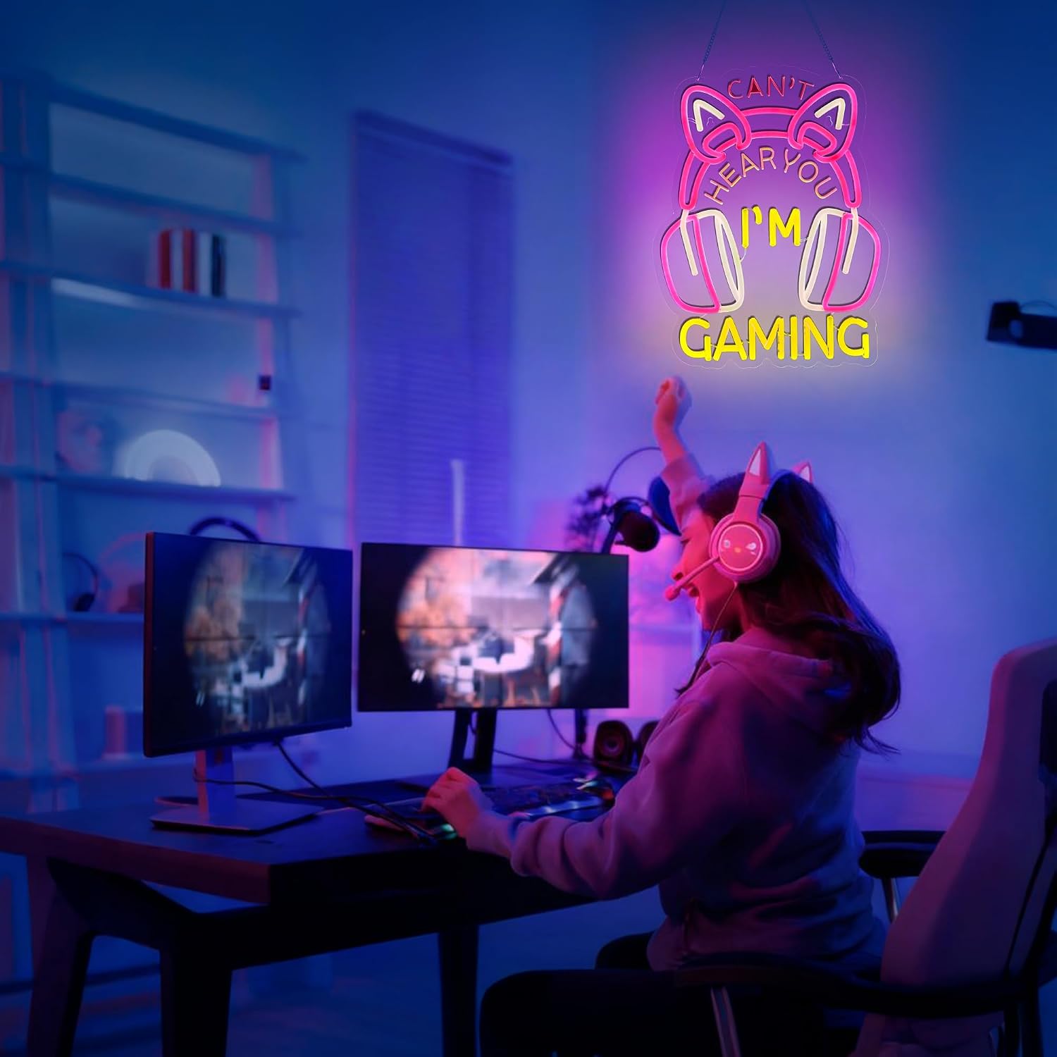 Letreiro Neon USB LED de Pared - Esports Gaming Cafe avaliação e preço