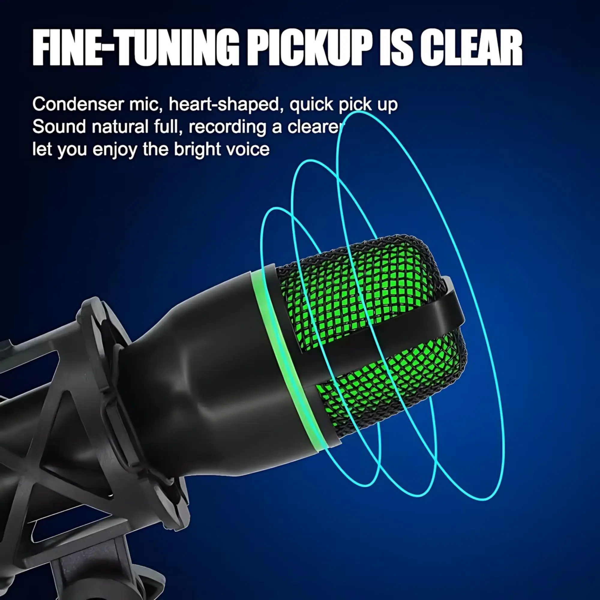 Kit de microfone de iluminação - Streaming Mic Condenser avaliação e preço