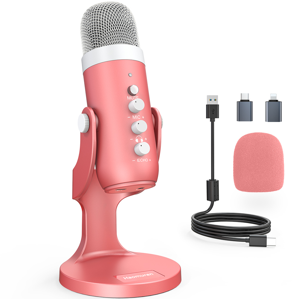 Haomuren microfone condensador - Streaming Mic Condenser avaliação e preço