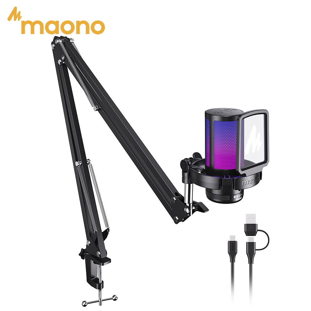 Microfone USB para Jogos MAONO - Streaming Mic Condenser avaliação e preço
