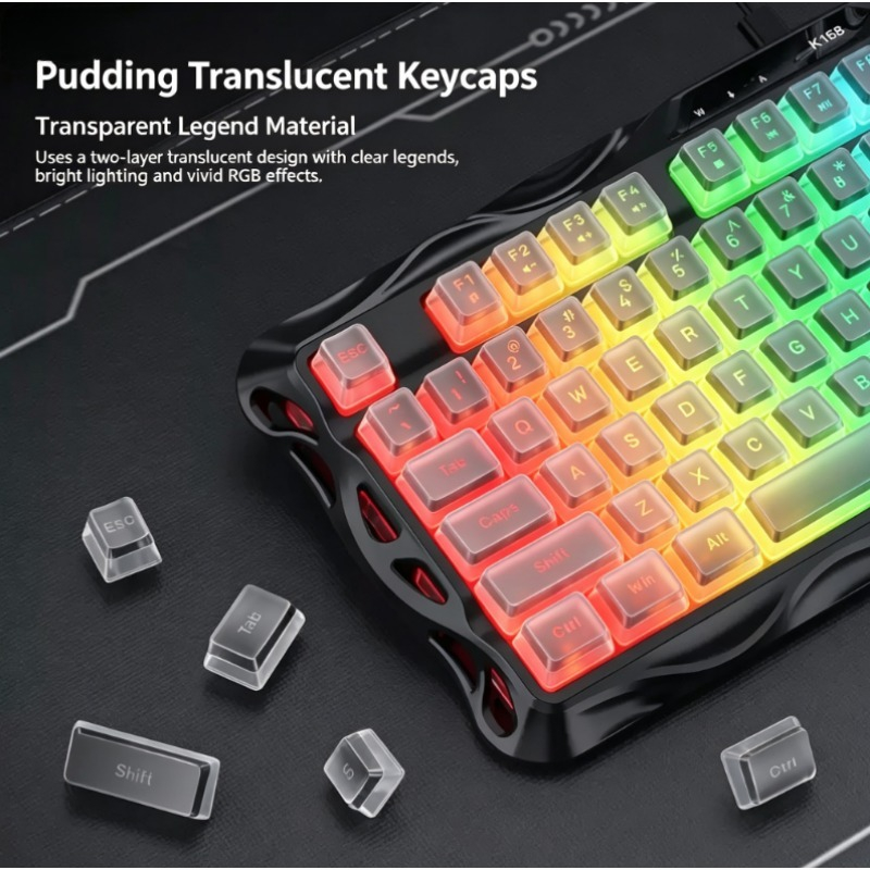 Teclado Gamer K168 com 87 Tecl - Esports Gaming Competition avaliação e preço