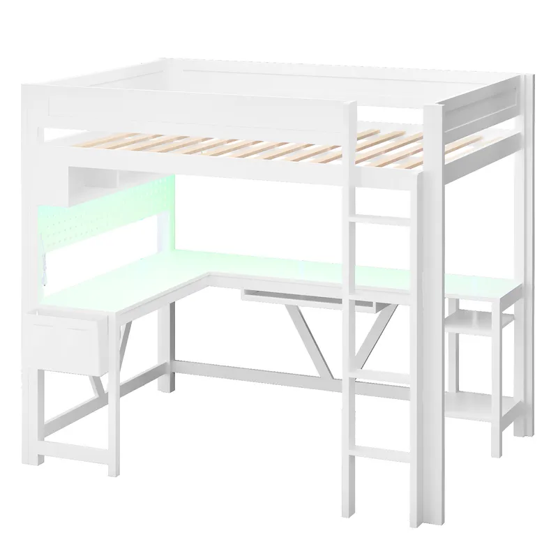 Cama alta branca para jogos co - Esports Gaming Bed avaliação e preço