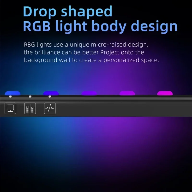 60cm tela rgb luzes penduradas - Esports Gaming Bed avaliação e preço