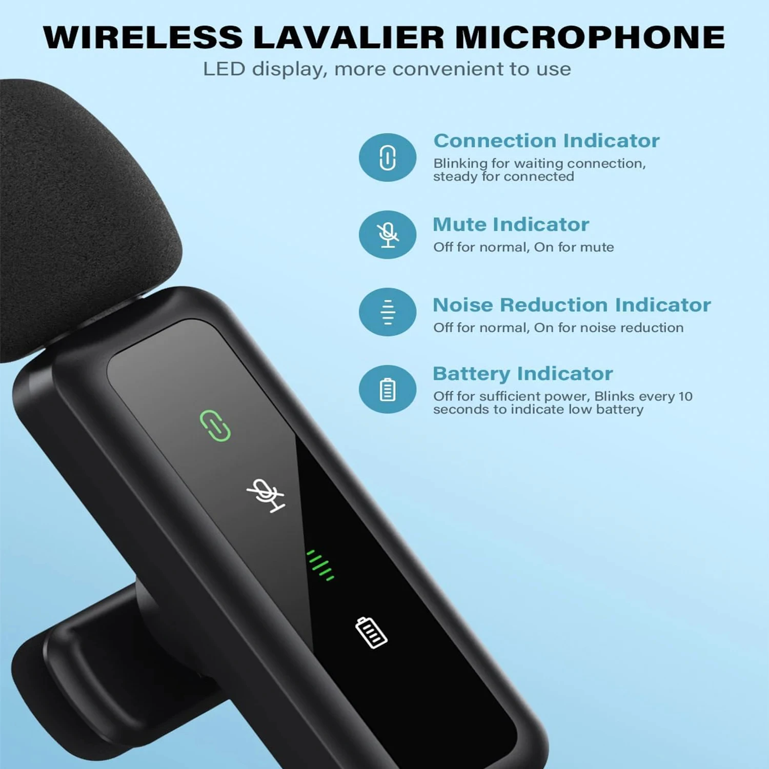 Microfone sem fio de lapela 80 - Streaming Mic Condenser avaliação e preço